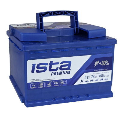 Автомобільний акумулятор Ista 74Ah 750A Premium R+ - 2