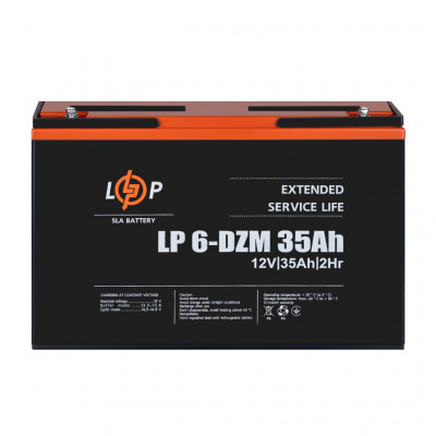 Тяговий акумулятор LogicPower 12V 35Ah LP 6-DZM-35 - 3