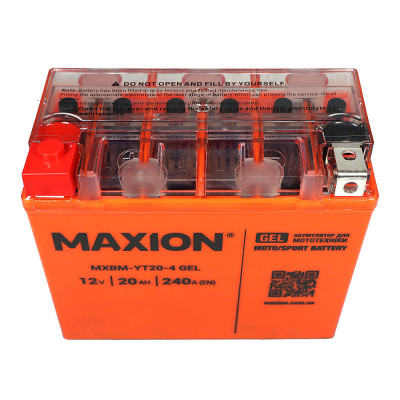 Мото акумулятор Maxion 20Ah YT20-4 GEL - 2