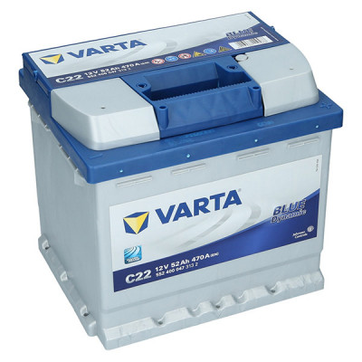 Автомобільний акумулятор Varta 52Ah 470A Blue Dynamic C22 R+ - 1