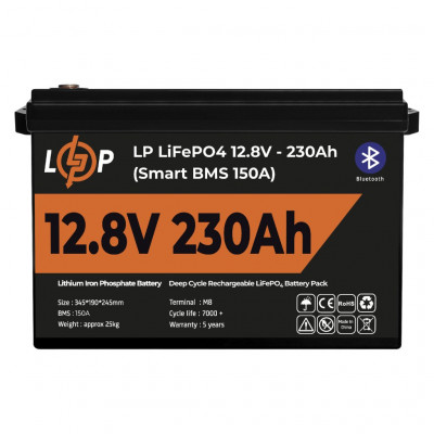 Літієвий акумулятор LogicPower 12V 230Ah LifePO4 (Smart BMS 150A) - 1