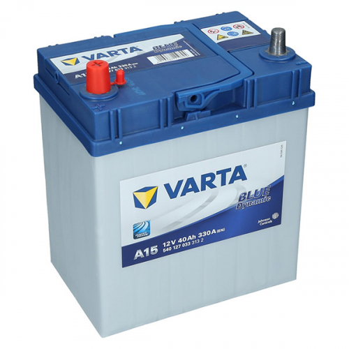 Автомобільний акумулятор Varta 40Ah 330A Blue Dynamic A15 L+ - 1