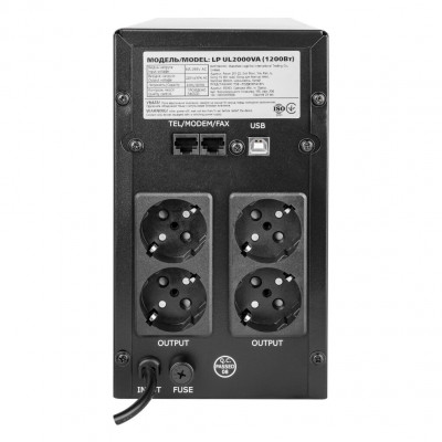 ДБЖ LogicPower LP-UL2000VA (1200Вт) - 4
