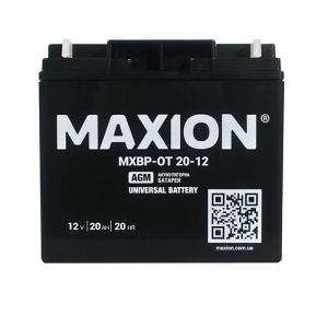 AGM акумулятор Maxion 12V 20Ah OT 20-12