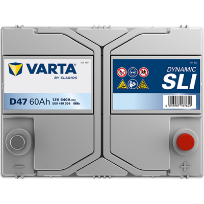 Автомобильный аккумулятор Varta 60Ah 540A Blue Dynamic D47 R+ - 4