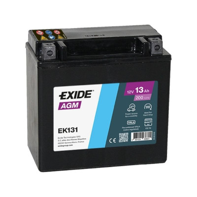 Дополнительный аккумулятор Exide 13Ah 200A EK131 - 1