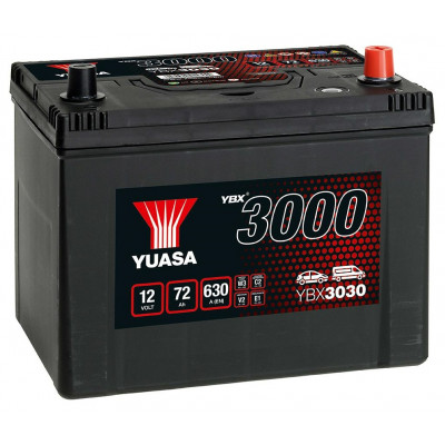 Автомобільний акумулятор Yuasa 72Ah 600A YBX3030 R+ - 1