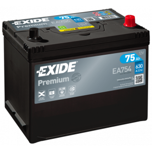 Автомобільний акумулятор Exide 75Ah 630A Premium EA754 R+