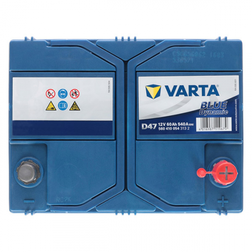 Автомобільний акумулятор Varta 60Ah 540A Blue Dynamic D47 R+ - 4