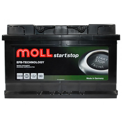 Автомобільний акумулятор Moll 65Ah 680A EFB R+ - 1