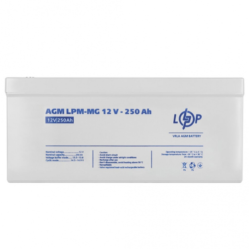 AGM акумулятор LogicPower 12V 250Ah LPM-MG 12-250 - 2