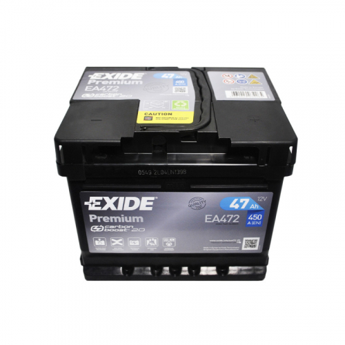 Автомобільний акумулятор Exide 47Ah 450A Premium EA472 R+ - 3