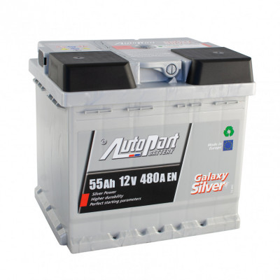 Автомобільний акумулятор Autopart Galaxy Silver 55Ah 480A R+ - 1