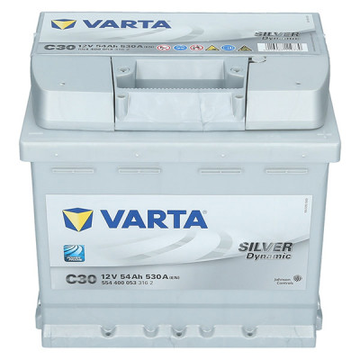 Автомобильный аккумулятор Varta 54Ah 530A Silver Dynamic C30 R+ - 4