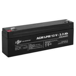 AGM акумулятор LogicPower 12V 2,3Ah LPM 12-2,3