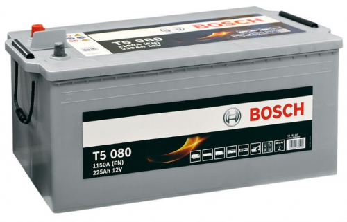 Вантажний акумулятор Bosch 225Ah 1150A T5 080 L+ - 1