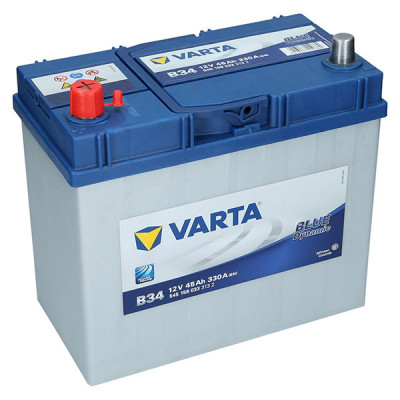 Автомобильный аккумулятор Varta 45Ah 330A Blue Dynamic B34 L+ - 1 Автомобильный аккумулятор Varta 45Ah 330A Blue Dynamic B34 L+ - 1