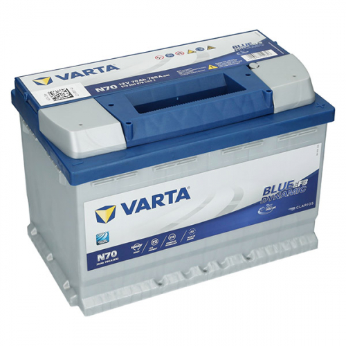 Автомобільний акумулятор Varta 70Ah 760A Blue Dynamic EFB N70 R+ - 1