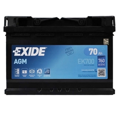 Автомобильный аккумулятор Exide 72Ah 760A Start-Stop AGM EK720 R+ - 3