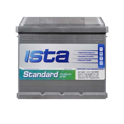 Автомобильный аккумулятор Ista 50Ah 420A Standard L+ - 1