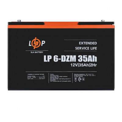Тяговий акумулятор LogicPower 12V 35Ah LP 6-DZM-35 - 4