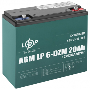 Тяговий акумулятор LogicPower 12V 20Ah LP 6-DZM-20