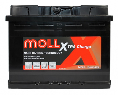 Автомобильный аккумулятор Moll 60Ah 600A X-tra Charge R+ - 1