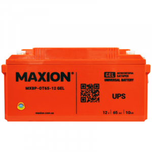 Гелевий акумулятор Maxion 12V 65Ah OT 65-12 GEL