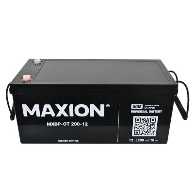 AGM акумулятор Maxion 12V 200Ah OT 200-12 - 2