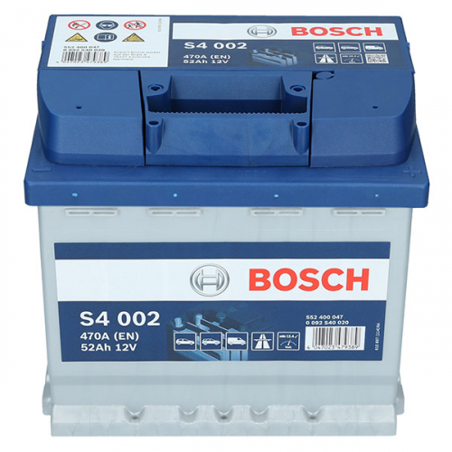 Автомобільний акумулятор Bosch 52Ah 470A S4 002 R+ - 3