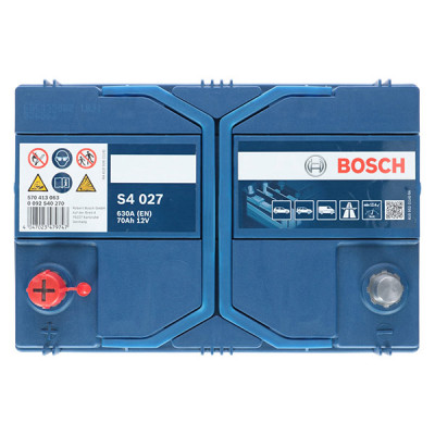 Автомобільний акумулятор Bosch 70Ah 630A S4 027 L+ - 4