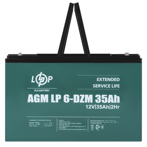 Тяговый аккумулятор LogicPower 12V 35Ah LP 6-DZM-35 - 2