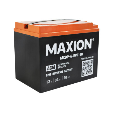 Тяговий акумулятор Maxion 12V 60Ah 6-EVF-60 - 2