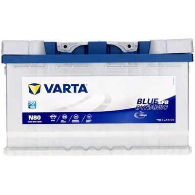 Автомобільний акумулятор Varta 80Ah 800A Blue Dynamic EFB N80 R+ - 3