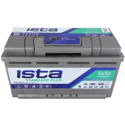 Автомобільний акумулятор Ista 100Ah 840A Standard R+ - 3