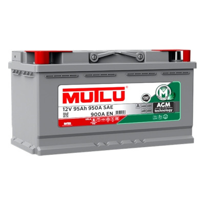 Автомобильный аккумулятор Mutlu AGM 95Ah 900A R+ - 1