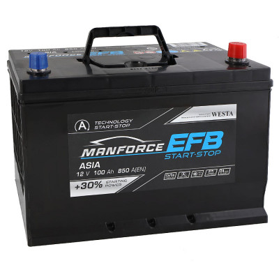 Автомобільний акумулятор Manforce 100Ah 850A Asia EFB R+ - 3
