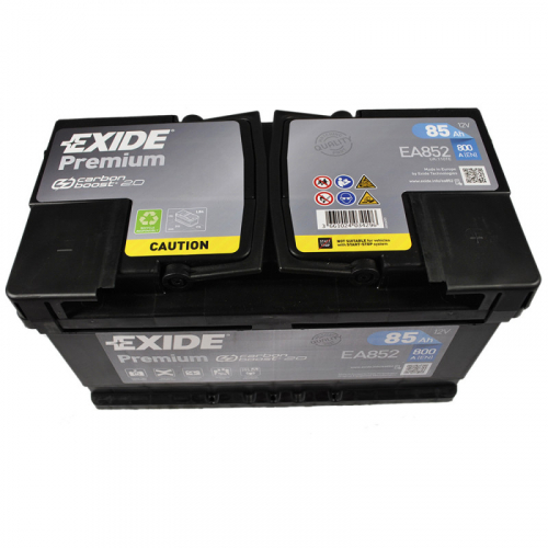 Автомобільний акумулятор Exide 85Ah 800A Premium EA852 R+ - 2