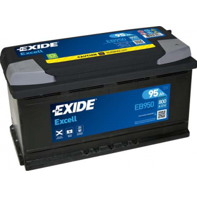 Автомобільний акумулятор Exide 95Ah 800A Excell EB950 R+ - 1