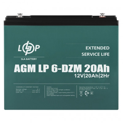 Тяговый аккумулятор LogicPower 12V 20Ah LP 6-DZM-20 - 3