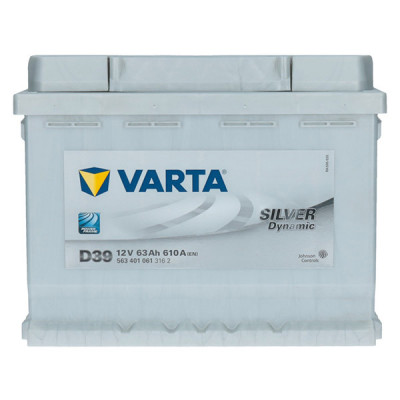 Автомобільний акумулятор Varta 63Ah 610A Silver Dynamic D39 L+ - 3