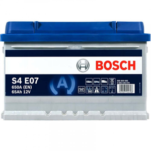 Автомобільний акумулятор Bosch 65Ah 650A S4 E07 EFB R+