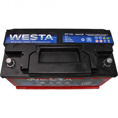 Автомобільний акумулятор Westa 110Ah 920A EFB R+ - 2