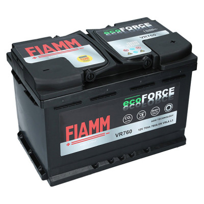 Автомобильный аккумулятор Fiamm 70Ah 760A EcoForce AGM VR760 R+ - 1