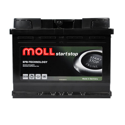 Автомобільний акумулятор Moll 64Ah 620A EFB R+ - 1