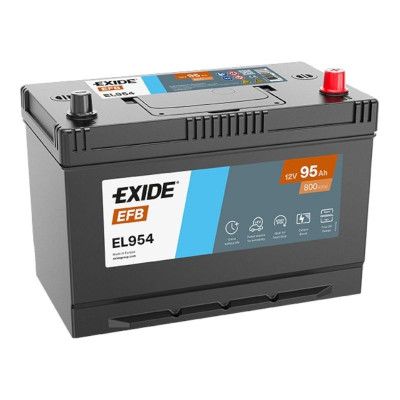 Автомобильный аккумулятор Exide 95Ah 800A Start-Stop EFB EL954 R+ - 1