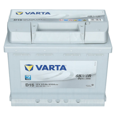 Автомобильный аккумулятор Varta 63Ah 610A Silver Dynamic D15 R+ - 3