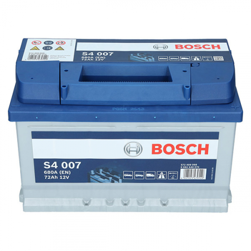 Автомобильный аккумулятор Bosch 72Ah 680A S4 007 R+ - 2