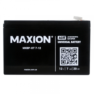 AGM акумулятор Maxion 12V 7Ah OT 7-12