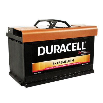 Автомобільний акумулятор Duracell 80Ah 800A AGM Extreme DE80AGM R+ - 2